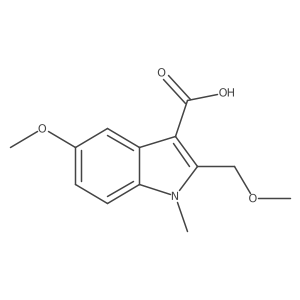 5-Methoxy-2-(methoxymethyl)-1-methyl-1H-indole-3-carboxylic acid Structure
