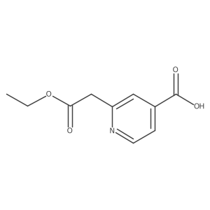 2-(2-Ethoxy-2-oxoethyl)isonicotinic acid Structure