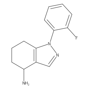 (S)-1-(2-Fluorophenyl)-4,5,6,7-tetrahydro-1H-indazol-4-amine Structure