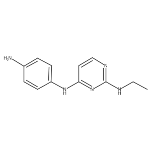 N4-(4-aminophenyl)-N2-ethylpyrimidine-2,4-diamine结构式