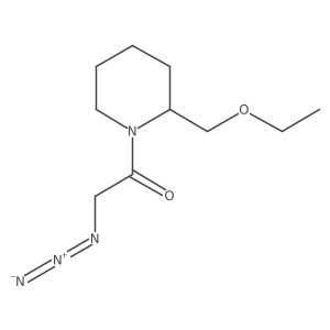 2-Azido-1-(2-(ethoxymethyl)piperidin-1-yl)ethan-1-one结构式