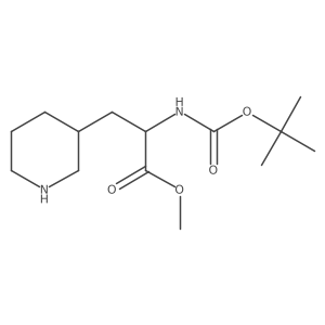Methyl 2-{[(tert-butoxy)carbonyl]amino}-3-(piperidin-3-yl)propanoate Structure
