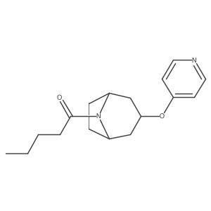 1-((1R,5S)-3-(pyridin-4-yloxy)-8-azabicyclo[3.2.1]octan-8-yl)pentan-1-one Structure
