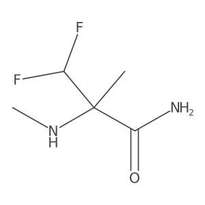 3,3-Difluoro-2-methyl-2-(methylamino)propanamide结构式
