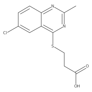 3-[(6-Chloro-2-methylquinazolin-4-yl)sulfanyl]propanoic acid Structure
