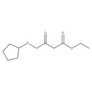 Ethyl 4-(cyclopentyloxy)-3-oxobutanoate结构式