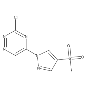 3-chloro-5-(4-methanesulfonyl-1H-pyrazol-1-yl)-1,2,4-triazine Structure