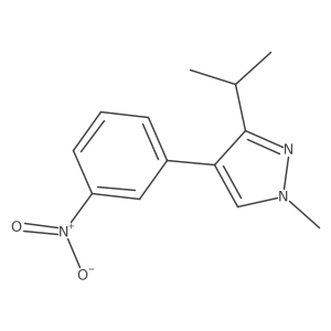 1-methyl-4-(3-nitrophenyl)-3-(propan-2-yl)-1H-pyrazole Structure