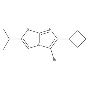 5-Bromo-6-cyclobutyl-2-(propan-2-yl)imidazo[2,1-b][1,3]thiazole Structure