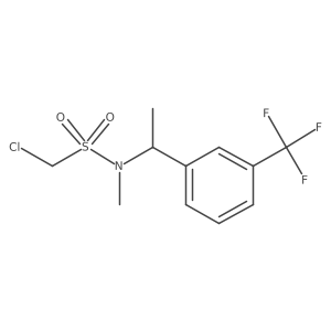 1-chloro-N-methyl-N-{1-[3-(trifluoromethyl)phenyl]ethyl}methanesulfonamide Structure