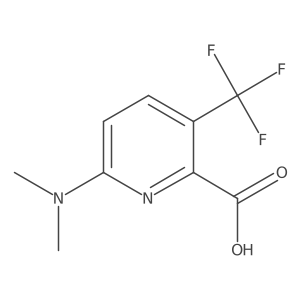 6-(Dimethylamino)-3-(trifluoromethyl)pyridine-2-carboxylic acid结构式