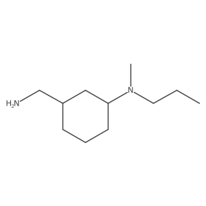 3-(aminomethyl)-N-methyl-N-propylcyclohexan-1-amine结构式