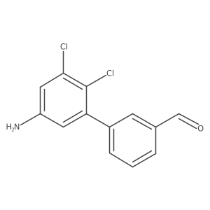 3-(5-Amino-2,3-dichlorophenyl)benzaldehyde Structure