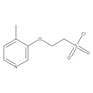2-[(4-Methylpyridin-3-yl)oxy]ethane-1-sulfonyl chloride结构式