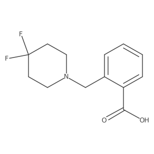 2-[(4,4-Difluoropiperidin-1-yl)methyl]benzoic acid结构式
