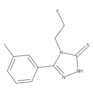 4-(2-fluoroethyl)-5-(3-methylphenyl)-4H-1,2,4-triazole-3-thiol Structure
