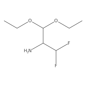 1,1-Diethoxy-3,3-difluoropropan-2-amine结构式