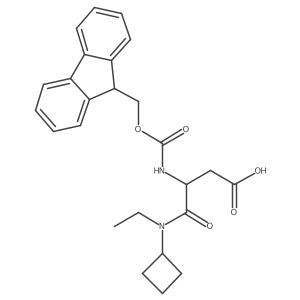 3-[cyclobutyl(ethyl)carbamoyl]-3-({[(9H-fluoren-9-yl)methoxy]carbonyl}amino)propanoic acid结构式