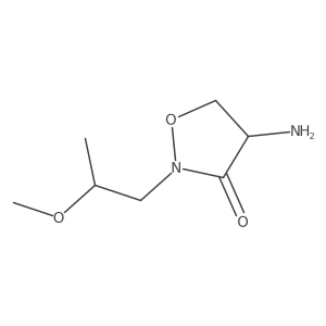 4-Amino-2-(2-methoxypropyl)-1,2-oxazolidin-3-one结构式