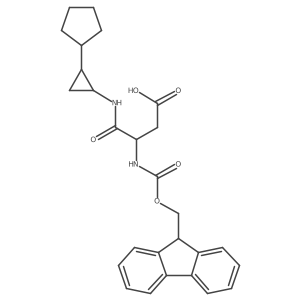 3-[(2-cyclopentylcyclopropyl)carbamoyl]-3-({[(9H-fluoren-9-yl)methoxy]carbonyl}amino)propanoic acid Structure