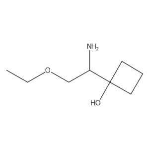 1-(1-Amino-2-ethoxyethyl)cyclobutan-1-ol Structure