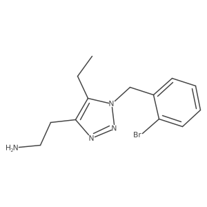 2-{1-[(2-bromophenyl)methyl]-5-ethyl-1H-1,2,3-triazol-4-yl}ethan-1-amine Structure