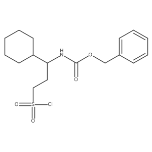 benzyl N-[3-(chlorosulfonyl)-1-cyclohexylpropyl]carbamate Structure
