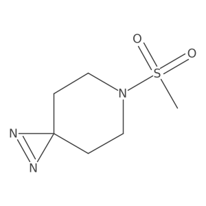 6-Methanesulfonyl-1,2,6-triazaspiro[2.5]oct-1-ene结构式