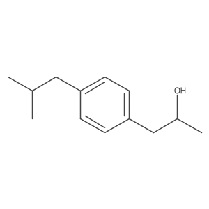 (2R)-1-[4-(2-methylpropyl)phenyl]propan-2-ol结构式