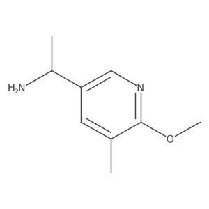 (1S)-1-(6-methoxy-5-methylpyridin-3-yl)ethan-1-amine Structure