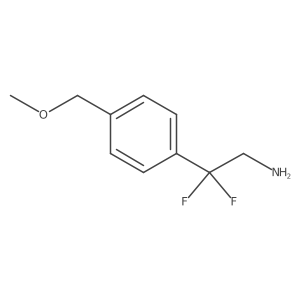 2,2-Difluoro-2-[4-(methoxymethyl)phenyl]ethan-1-amine结构式
