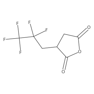 3-(2,2,3,3,3-Pentafluoropropyl)oxolane-2,5-dione结构式