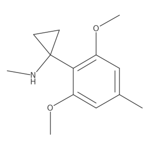 1-(2,6-dimethoxy-4-methylphenyl)-N-methylcyclopropan-1-amine结构式