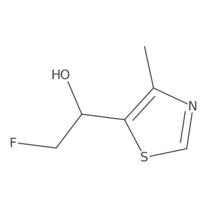2-Fluoro-1-(4-methyl-1,3-thiazol-5-yl)ethan-1-ol Structure