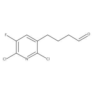 4-(2,6-Dichloro-5-fluoropyridin-3-yl)butanal结构式