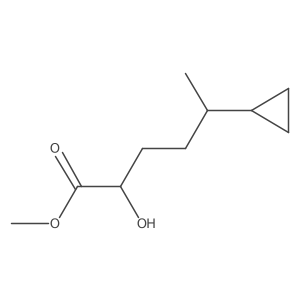 Methyl 5-cyclopropyl-2-hydroxyhexanoate Structure