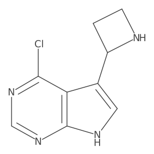2-{4-chloro-7H-pyrrolo[2,3-d]pyrimidin-5-yl}azetidine Structure