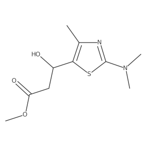Methyl 3-[2-(dimethylamino)-4-methyl-1,3-thiazol-5-yl]-3-hydroxypropanoate Structure