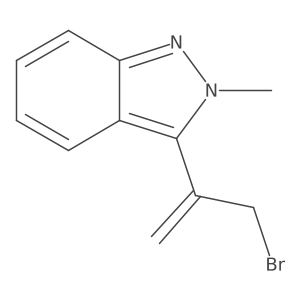 3-(3-bromoprop-1-en-2-yl)-2-methyl-2H-indazole结构式