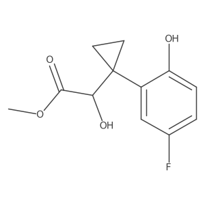 Methyl 2-[1-(5-fluoro-2-hydroxyphenyl)cyclopropyl]-2-hydroxyacetate Structure