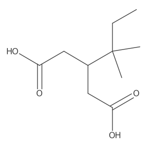 3-(2-Methylbutan-2-yl)pentanedioic acid Structure