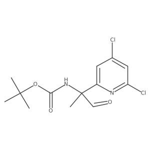 tert-butyl N-[2-(4,6-dichloropyridin-2-yl)-1-oxopropan-2-yl]carbamate结构式