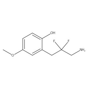 2-(3-Amino-2,2-difluoropropyl)-4-methoxyphenol Structure