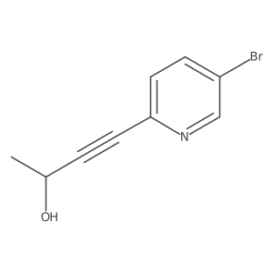 5-Bromo-2-(3-hydroxy-1-butynyl)pyridine Structure