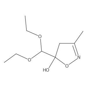 5-(diethoxymethyl)-4,5-dihydro-3-methyl-5-Isoxazolol Structure