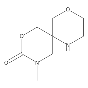 10-Methyl-4,8-dioxa-1,10-diazaspiro[5.5]undecan-9-one Structure