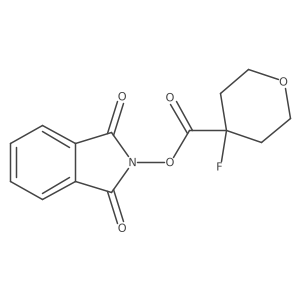 1,3-dioxo-2,3-dihydro-1H-isoindol-2-yl 4-fluorooxane-4-carboxylate Structure