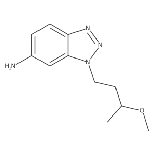 1-(3-methoxybutyl)-1H-1,2,3-benzotriazol-6-amine结构式
