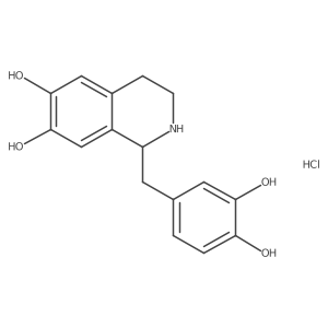 Tetrahydropapaveroline hydrochloride, (-)- Structure