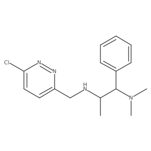 [(6-Chloropyridazin-3-yl)methyl][1-(dimethylamino)-1-phenylpropan-2-yl]amine Structure
